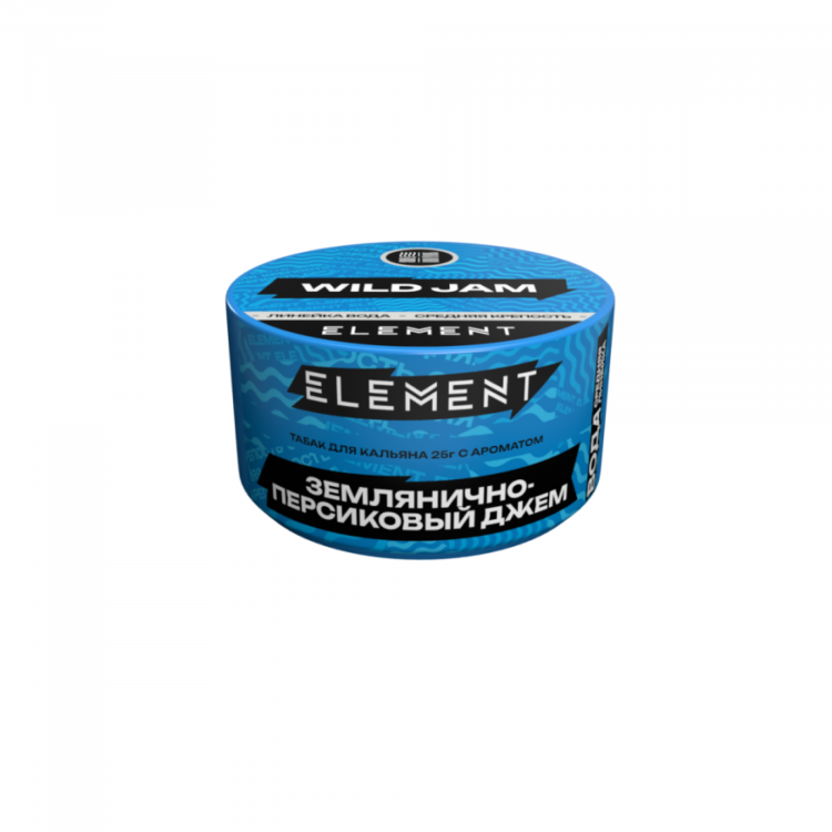 Табак Element Вода - Wild Jam (Землянично-персиковый джем) 25 гр Банка